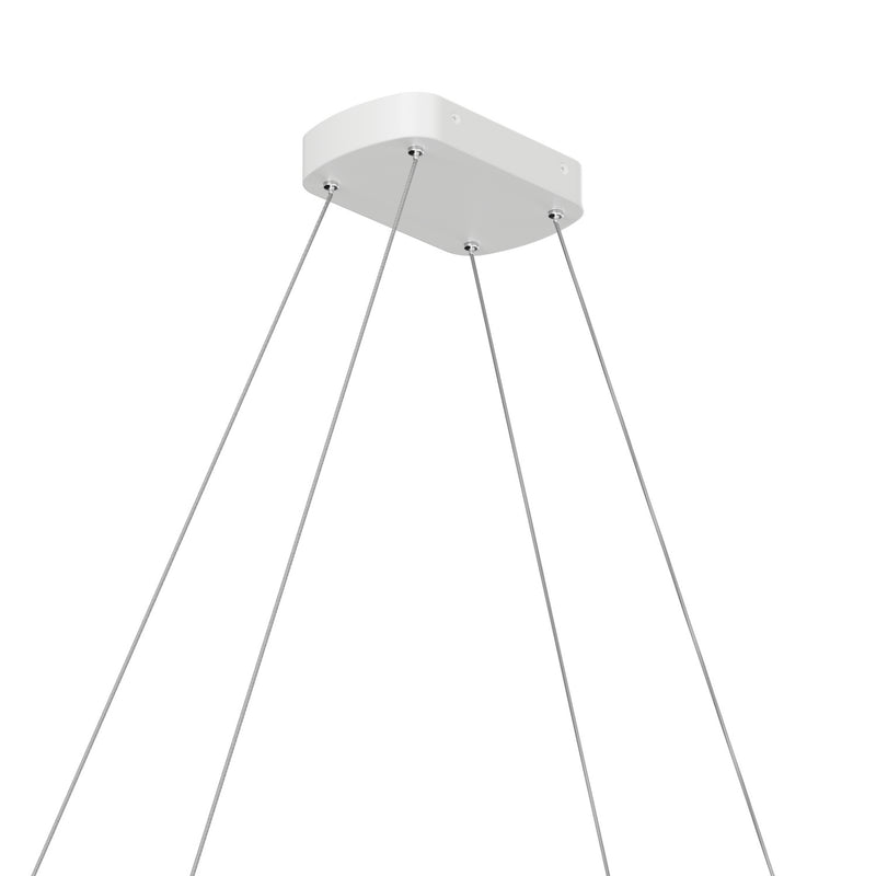 Kichler 84312WH LED Chandelier, White (4)