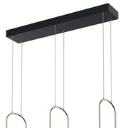 Kichler 84315MBK LED Linear Chandelier, Matte Black (2)