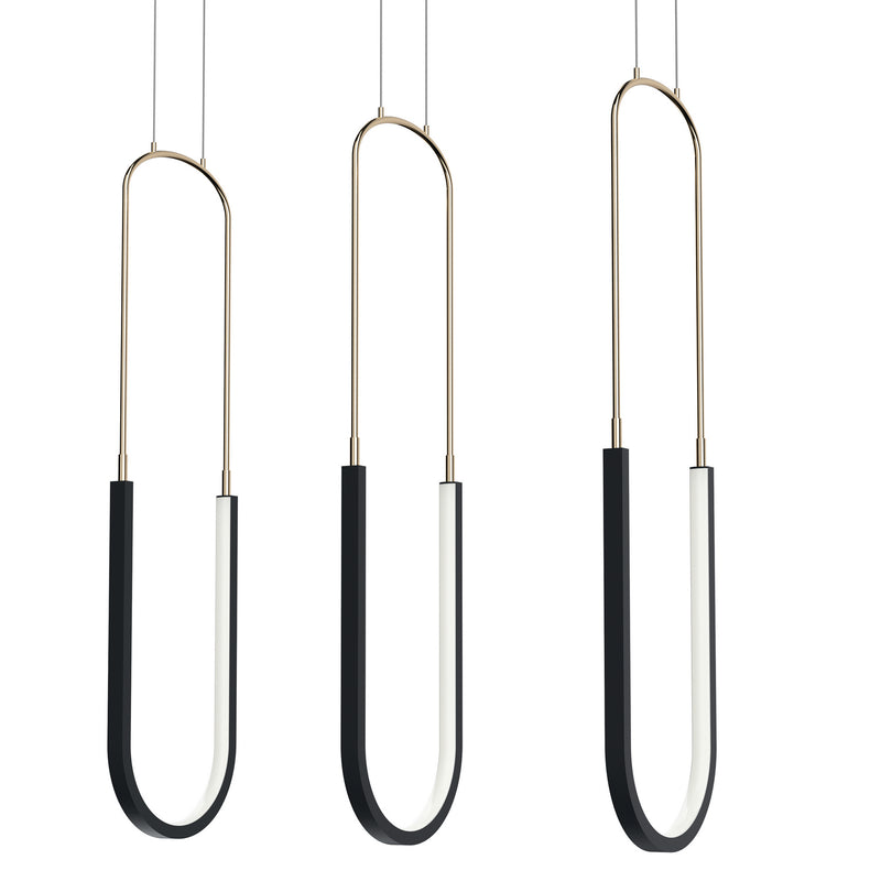 Kichler 84315MBK LED Linear Chandelier, Matte Black (4)