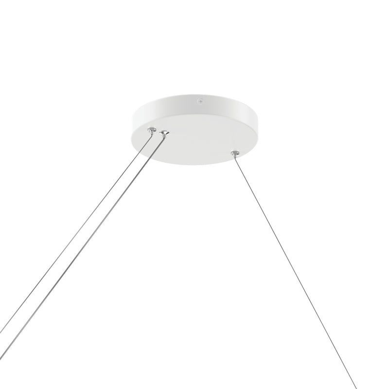 Kichler 84316WH LED Linear Chandelier, White (2)