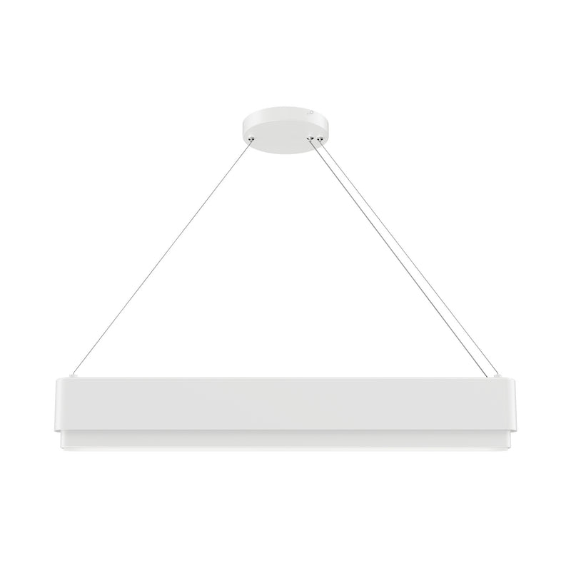 Kichler 84316WH LED Linear Chandelier, White (4)