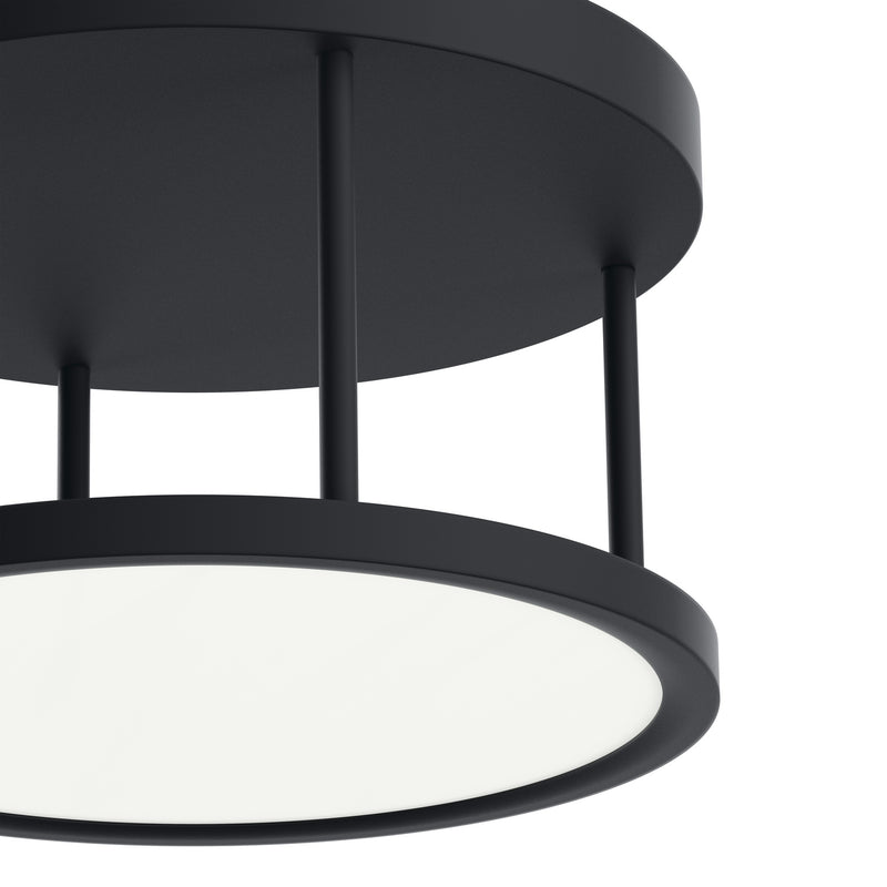 Kichler 84319MBK LED Semi Flush Mount, Matte Black (2)