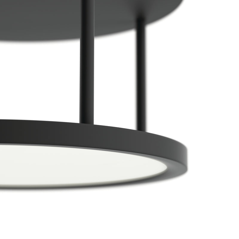 Kichler 84319MBK LED Semi Flush Mount, Matte Black (3)