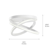 Kichler 84321WH LED Flush Mount, White (3)