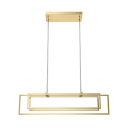 Kichler 84322CG LED Linear Chandelier, Champagne Gold (4)