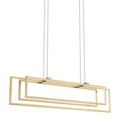 Kichler 84322CG LED Linear Chandelier, Champagne Gold (5)