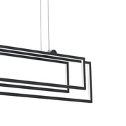 Kichler 84322MBK LED Linear Chandelier, Matte Black (3)