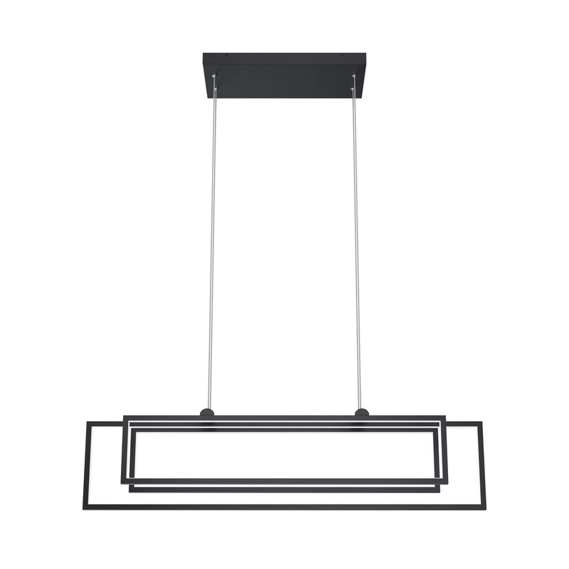 Kichler 84322MBK LED Linear Chandelier, Matte Black (4)