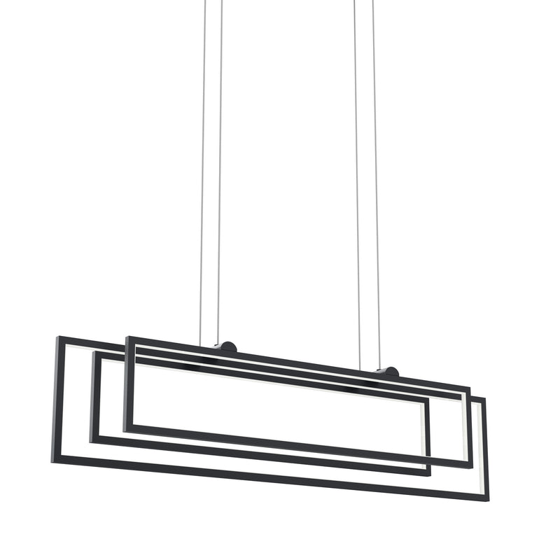 Kichler 84322MBK LED Linear Chandelier, Matte Black (5)