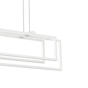 Kichler 84322WH LED Linear Chandelier, White (3)