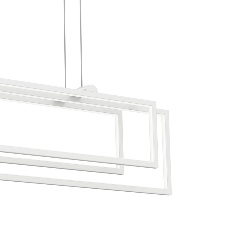 Kichler 84322WH LED Linear Chandelier, White (3)