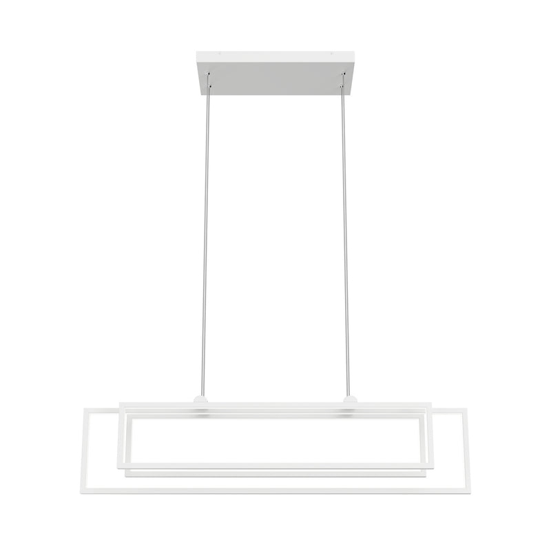 Kichler 84322WH LED Linear Chandelier, White (4)