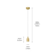 Kichler 84324CG LED Pendant, Champagne Gold (5)
