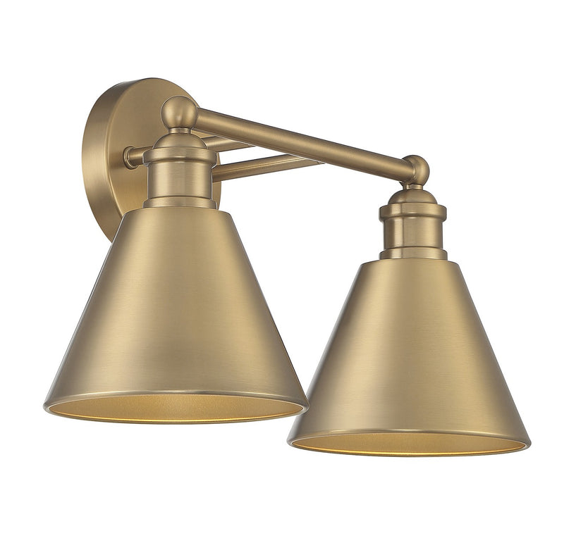 Shoppers Lighting SH80063NB Alana Two Light Bathroom Vanity Light, Natural Brass Alternate Image 3.jpg