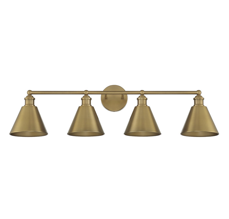 Shoppers Lighting SH80065NB Juliette Four Light Bathroom Vanity Light, Natural Brass Alternate Image.jpg