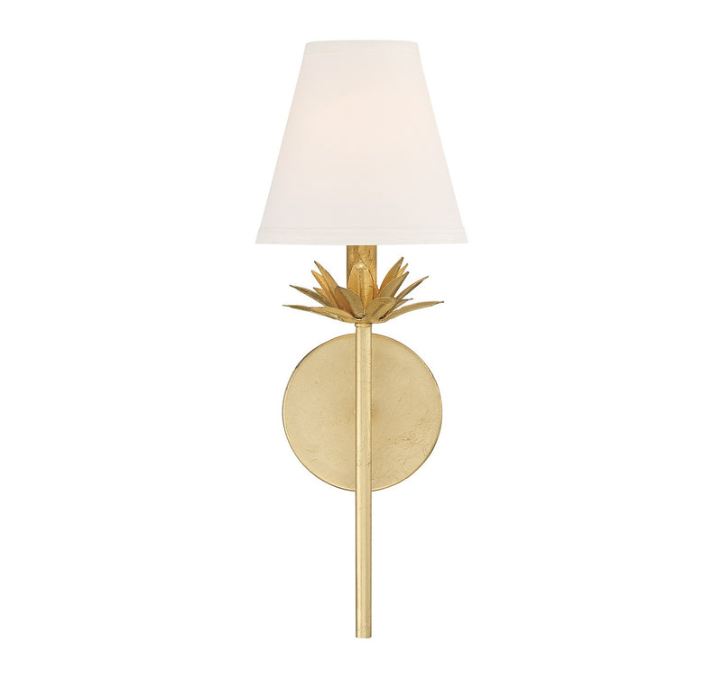 Shoppers Lighting SH90077TG Brooke One Light Wall Sconce, True Gold Alternate Image 2.jpg