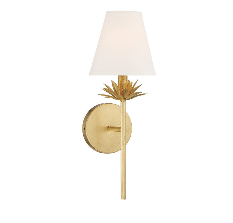 Shoppers Lighting SH90077TG Brooke One Light Wall Sconce, True Gold Alternate Image 3.jpg