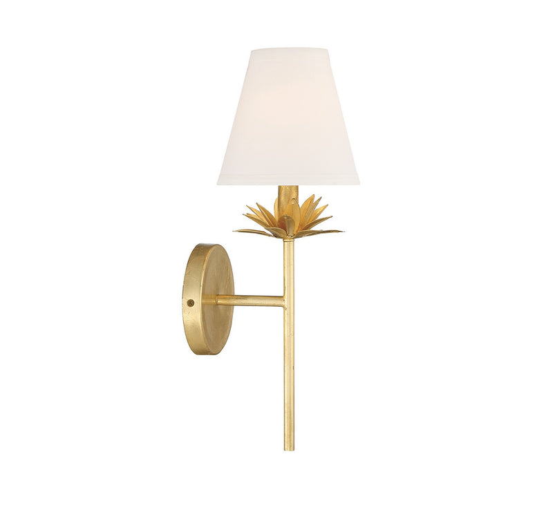 Shoppers Lighting SH90077TG Brooke One Light Wall Sconce, True Gold Alternate Image 4.jpg