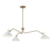 Shoppers Lighting SH7019WHNB Violet Three Light Pendant, White with Natural Brass Alternate Image 4.jpg