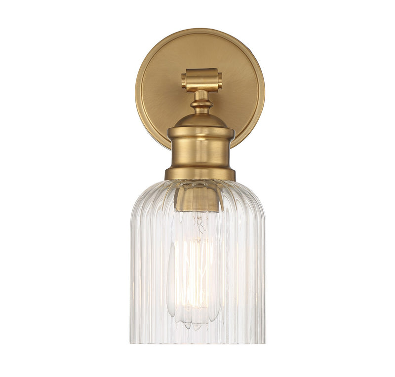 Shoppers Lighting SH90083NB Isabel One Light Wall Sconce, Natural Brass Alternate Image 2.jpg