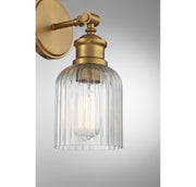 Shoppers Lighting SH90083NB Isabel One Light Wall Sconce, Natural Brass Alternate Image.jpg