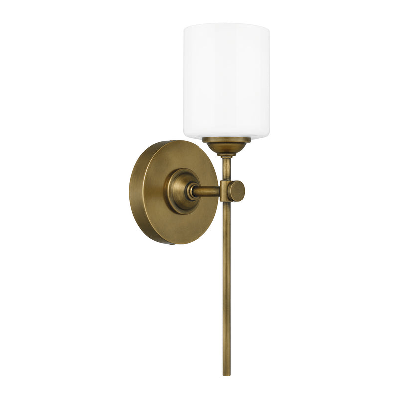 Quoizel ARI8605WS Aria One Light Wall Sconce, Weathered Brass Alternate Image 2.jpg