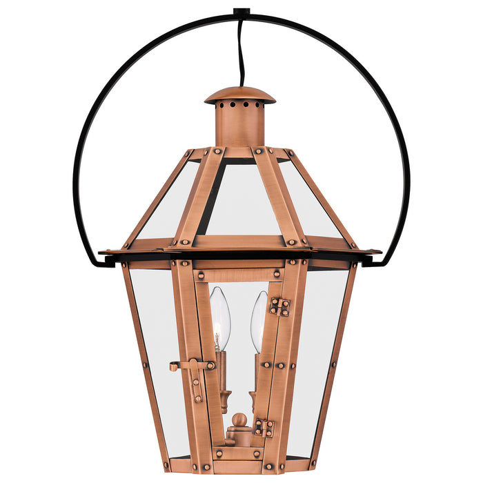 Quoizel BURD1916AC Burdett Two Light Outdoor Hanging Lantern, Aged Copper Alternate Image 4.jpg