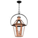 Quoizel BURD1918AC Burdett Three Light Outdoor Hanging Lantern, Aged Copper Alternate Image 3.jpg