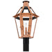 Quoizel BURD9015AC Burdett Three Light Outdoor Post Lantern, Aged Copper Alternate Image 3.jpg