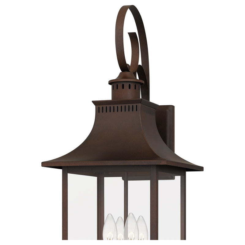 Quoizel CCR8412CU Chancellor Four Light Outdoor Wall Lantern, Copper Bronze Alternate Image 4.jpg