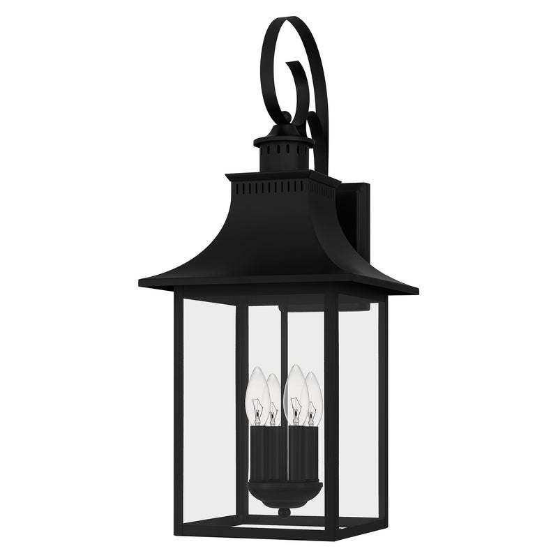 Quoizel CCR8412K Chancellor Four Light Outdoor Wall Lantern, Mystic Black Alternate Image.jpg
