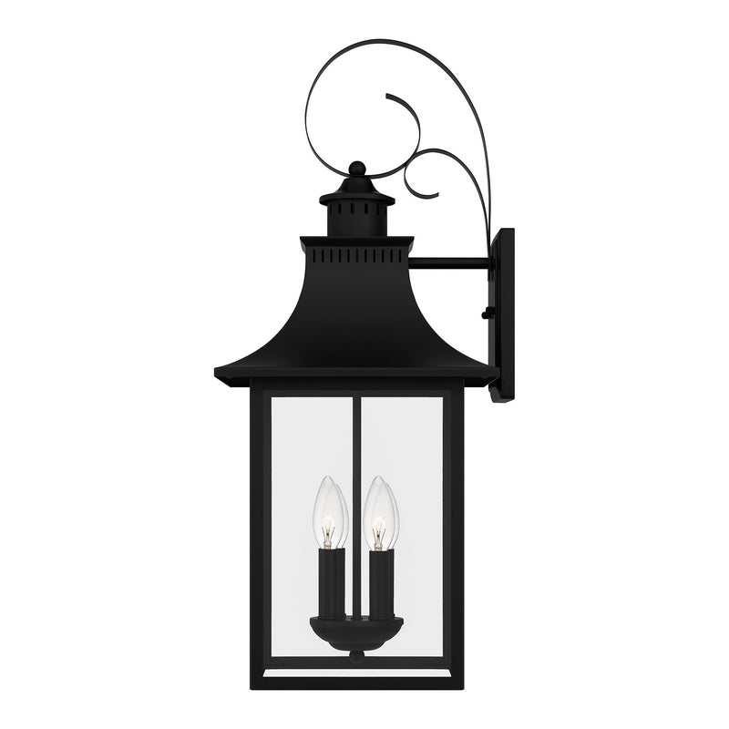 Quoizel CCR8412K Chancellor Four Light Outdoor Wall Lantern, Mystic Black Alternate Image 3.jpg