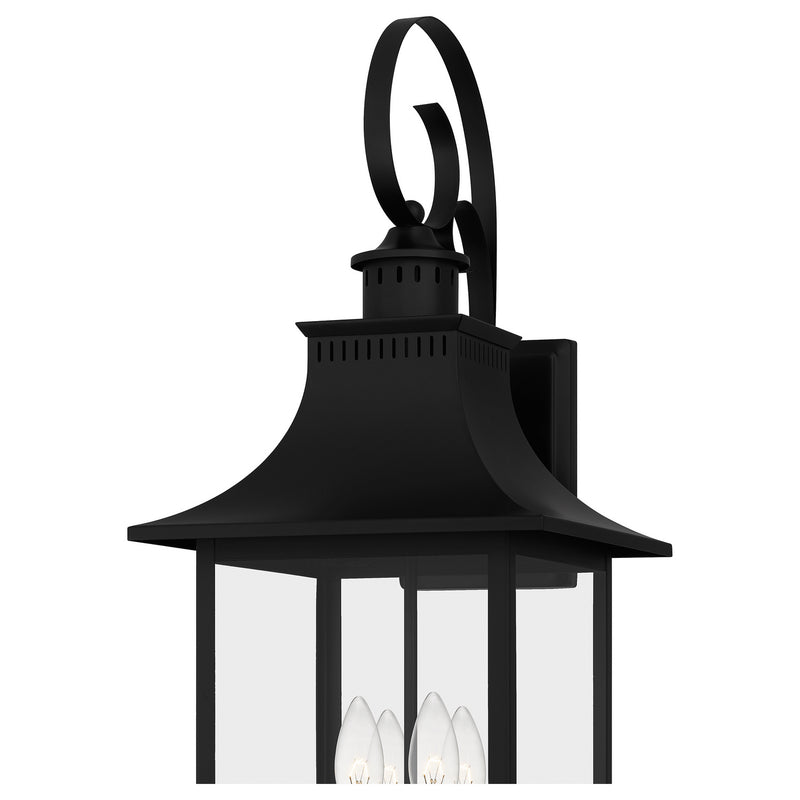 Quoizel CCR8412K Chancellor Four Light Outdoor Wall Lantern, Mystic Black Alternate Image 4.jpg