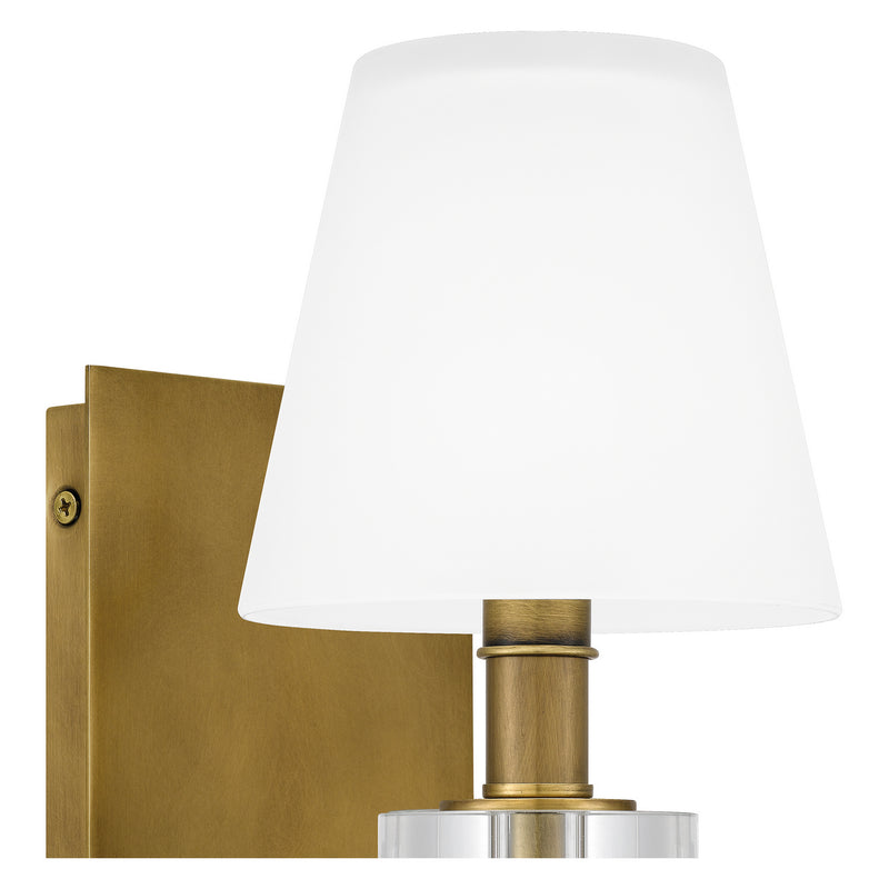 Quoizel KLS8605WS Kelsey Glen One Light Wall Sconce, Weathered Brass Alternate Image 4.jpg