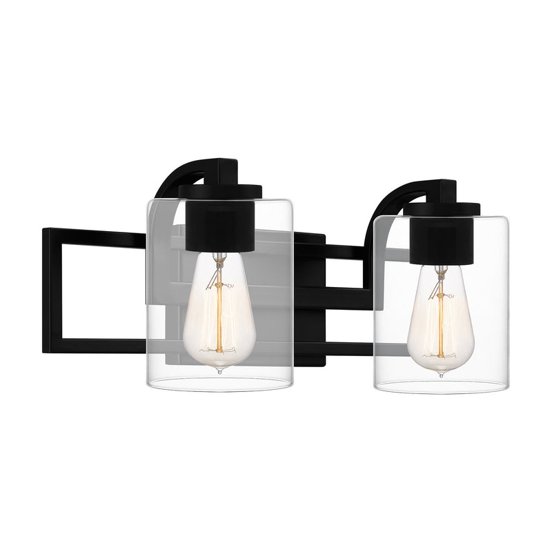 Quoizel LANS8618MBK Lansdowne Two Light Bath, Matte Black Alternate Image 2.jpg