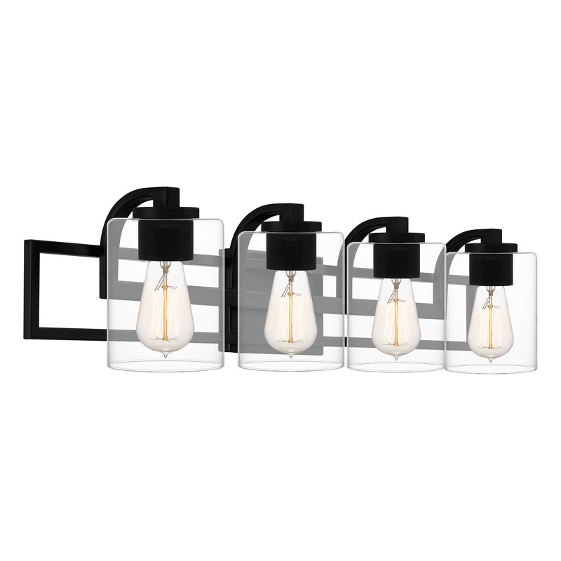 Quoizel LANS8632MBK Lansdowne Four Light Bath, Matte Black Alternate Image 2.jpg