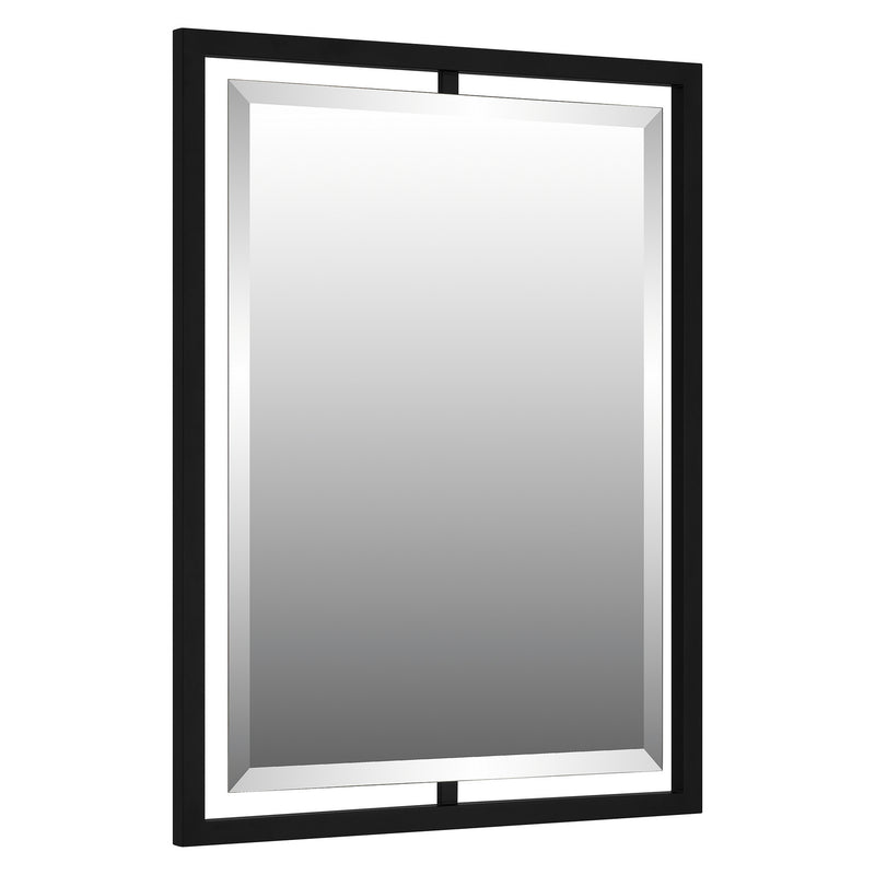 Quoizel QR1857MBK Quoizel Reflections Mirror, Matte Black Alternate Image.jpg