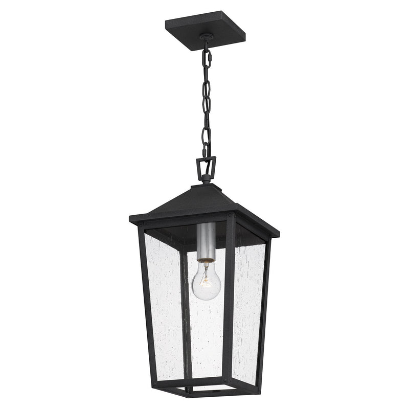 Quoizel STNL1509MB Stoneleigh One Light Mini Pendant, Mottled Black Alternate Image 3.jpg