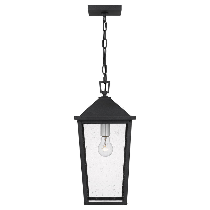 Quoizel STNL1909MB Stoneleigh One Light Outdoor Hanging Lantern, Mottled Black Alternate Image 2.jpg