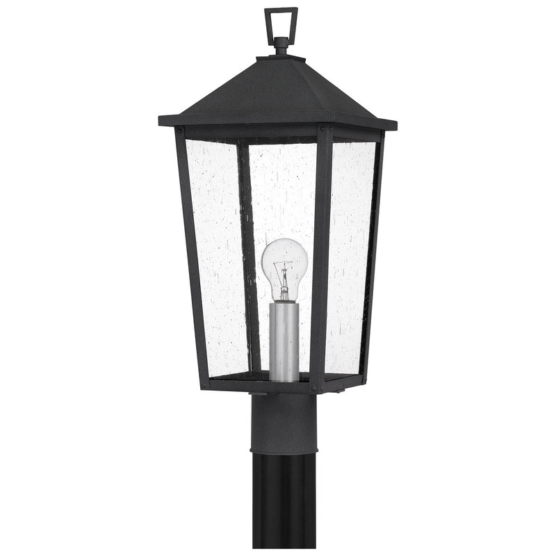 Quoizel STNL9009MB Stoneleigh One Light Outdoor Post Mount, Mottled Black Alternate Image.jpg