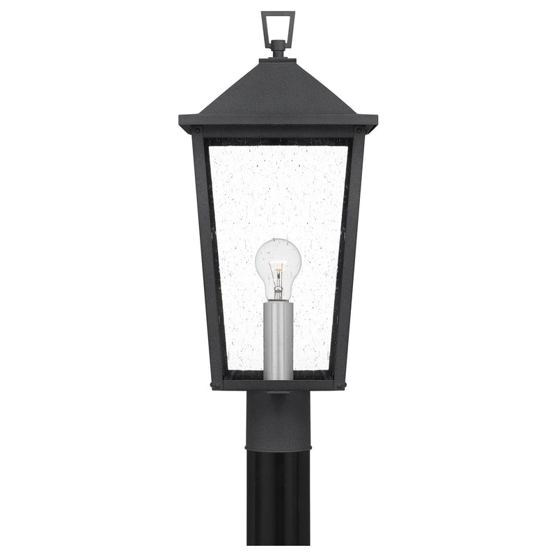 Quoizel STNL9009MB Stoneleigh One Light Outdoor Post Mount, Mottled Black Alternate Image 2.jpg