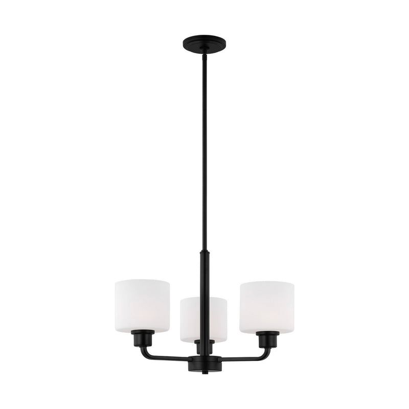 Generation Lighting 3128803EN3-112 Canfield Three Light Chandelier, Midnight Black Alternate Image 3.jpg