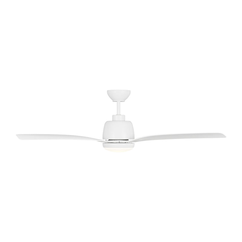Visual Comfort Fan 3AVLCR54RZWD Avila Coastal 54 LED Ceiling Fan, Matte White Alternate Image 3.jpg