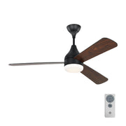 Visual Comfort Fan 3STMSM52MBKD Streaming 52 Smart LED Ceiling Fan, Midnight Black Alternate Image.jpg