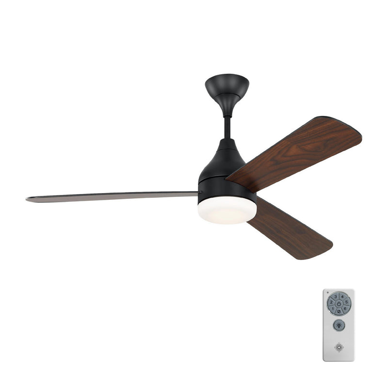 Visual Comfort Fan 3STMSM52MBKD Streaming 52 Smart LED Ceiling Fan, Midnight Black Alternate Image.jpg