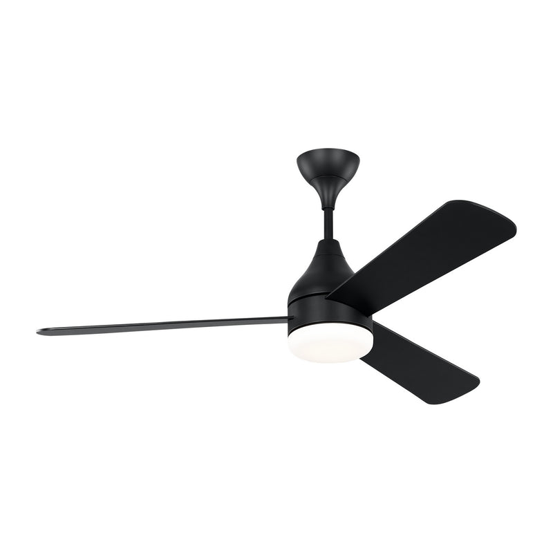 Visual Comfort Fan 3STMSM52MBKD Streaming 52 Smart LED Ceiling Fan, Midnight Black Alternate Image 3.jpg