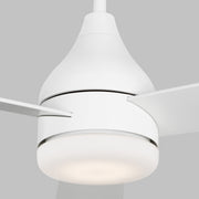 Visual Comfort Fan 3STMSM52RZWD Streaming 52 Smart LED Ceiling Fan, Matte White Alternate Image 4.jpg