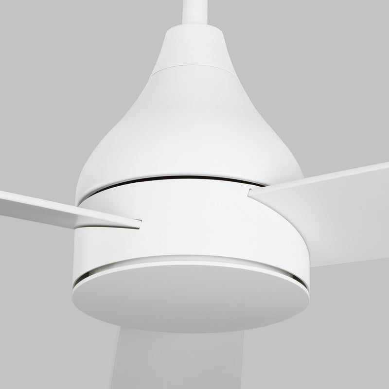 Visual Comfort Fan 3STMSM52RZWD Streaming 52 Smart LED Ceiling Fan, Matte White Alternate Image.jpg