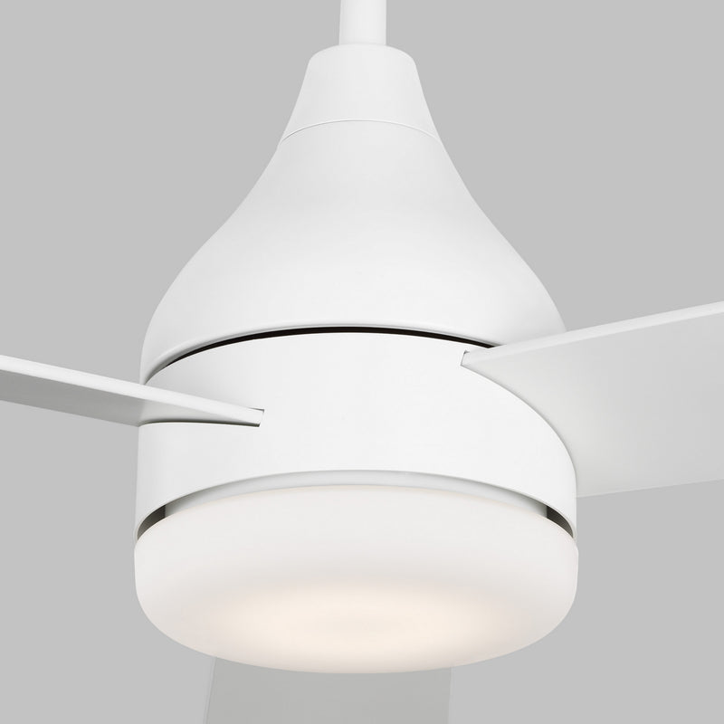 Visual Comfort Fan 3STMSM60RZWD Streaming 60 Smart LED Ceiling Fan, Matte White Alternate Image 3.jpg