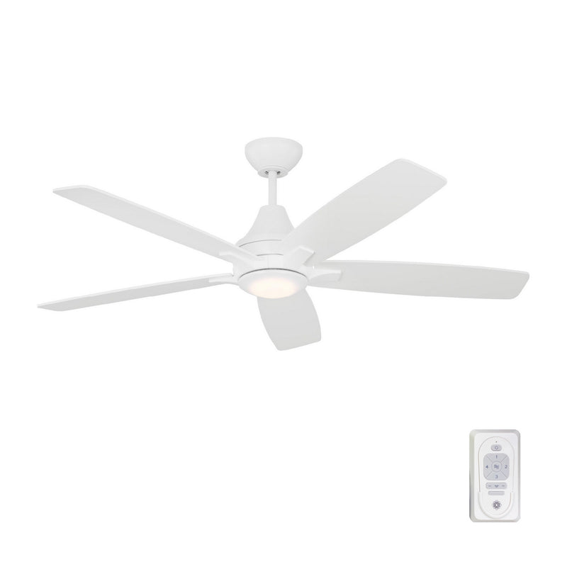Generation Lighting 5LWDR52RZWD Lowden 52"Ceiling Fan, Matte White Alternate Image.jpg